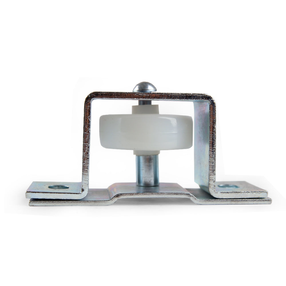 Floor-mounted guide roller