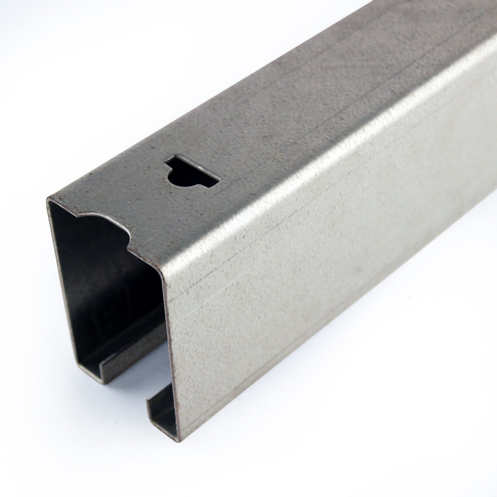 galvanized sliding door box track