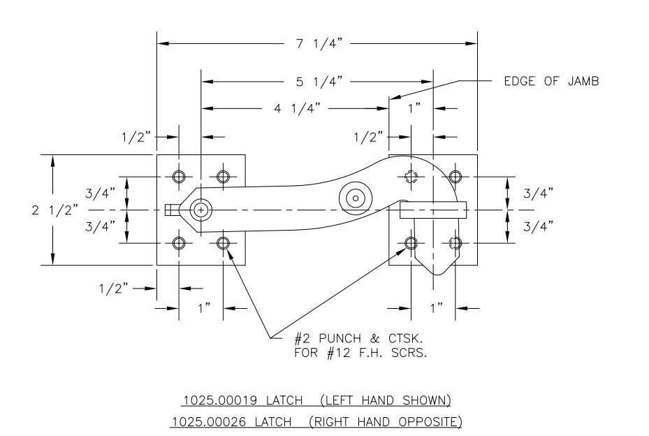 1025 Door Latch