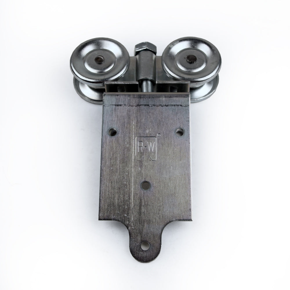 box track truck hanger assembly with aprons