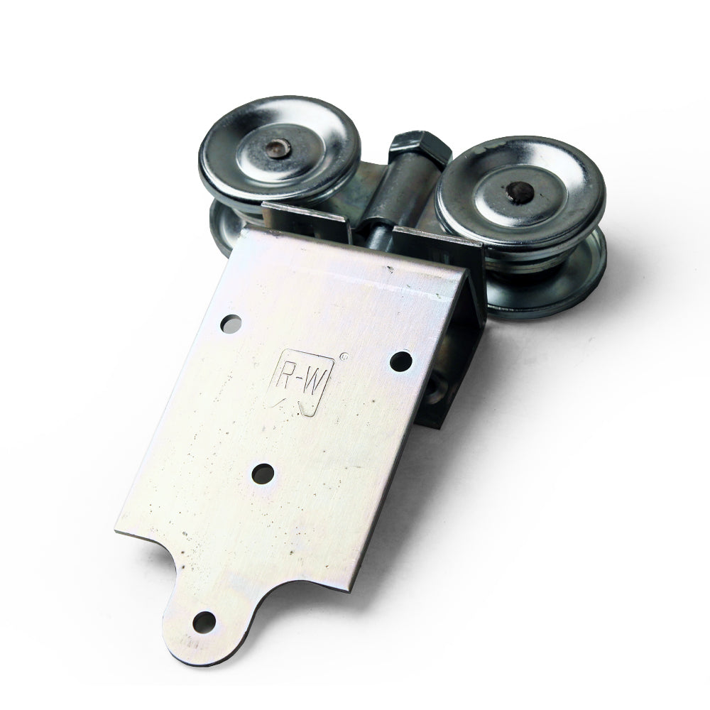 box track truck hanger assembly with aprons