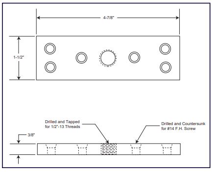 Series 31 Door Top Plate (Single)