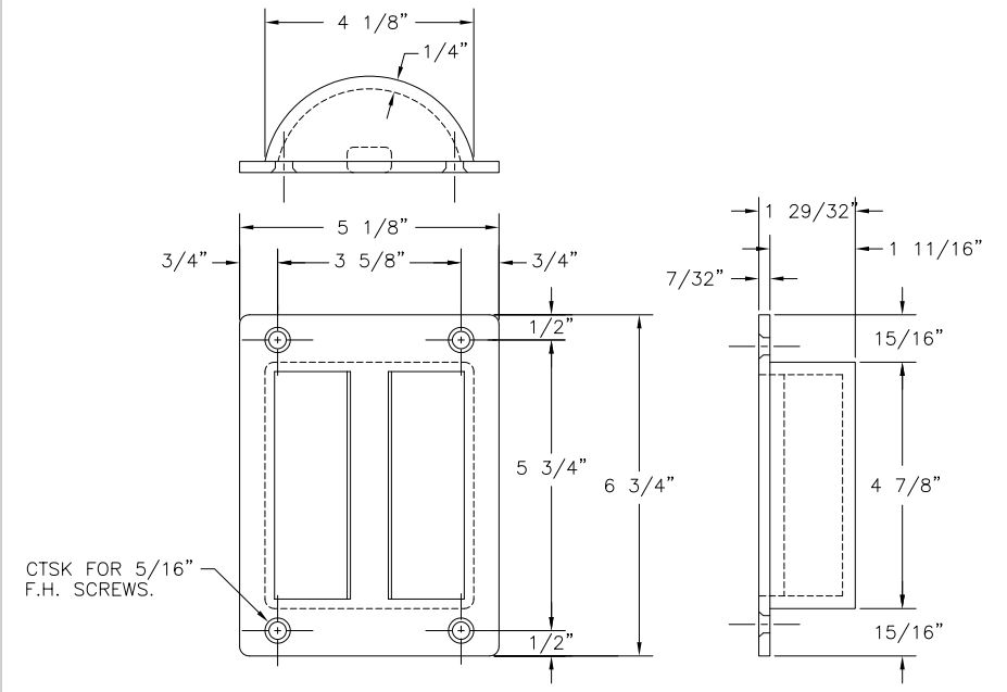 Heavy Duty Flush Door Handle
